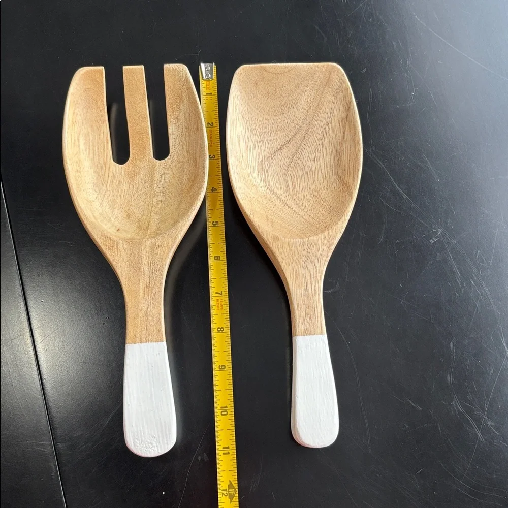 Wood Salad Server Set by Lamb & Co